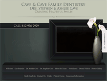 Tablet Screenshot of caveandcavedentistry.com